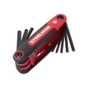 Steelman 9-Piece Folding Hex Key Set, Standard (SAE") 41929